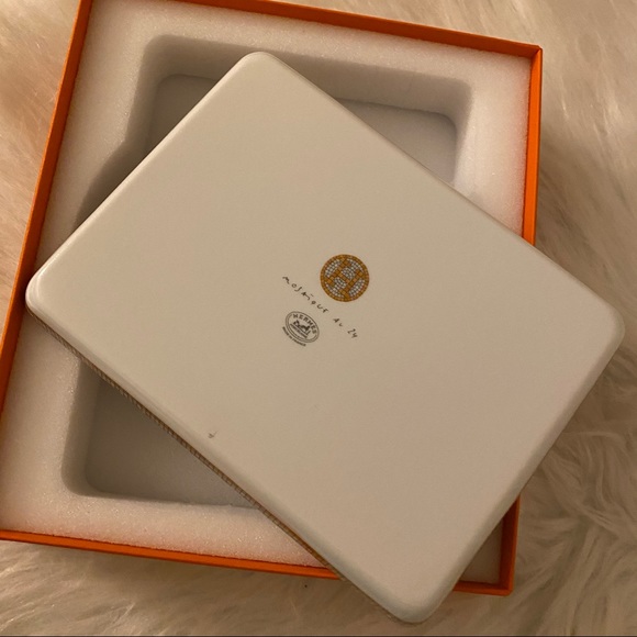 Hermès Mosaique Au 24 Gold Sushi Plate - Picture 5 of 6